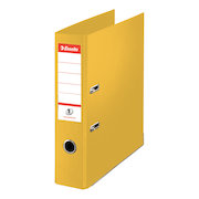 Esselte No. 1 Power Mini Lever Arch File PP Slotted 50mm Spine A4 Yellow