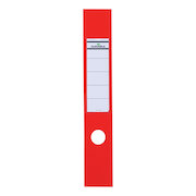 Durable Ordofix Spine Labels 390x60mm Self-adhesive PVC for Lever Arch File Red