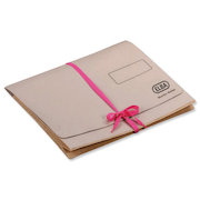 Elba Deed Legal Wallet with Security Ribbon 360gsm 75mm Foolscap Buff