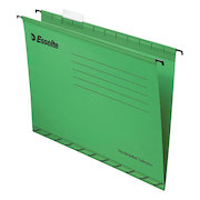 Esselte Classic Reinforced Suspension File Manilla 15mm V-base 210gsm Foolscap Green