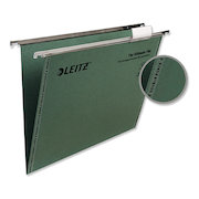 Leitz Ultimate Suspension File Recycled Manilla 15mm V-base 215gsm Foolscap Green
