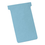 Nobo T-Cards 160gsm Tab Top 15mm W123x Bottom W112x Full H178mm Size 4 Light Blue
