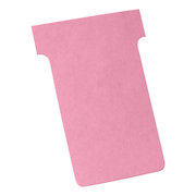 Nobo T-Cards 160gsm Tab Top 15mm W61x Bottom W48.5x Full H86mm Size 2 Pink