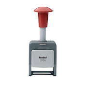 Trodat 5756/P Numberer Stamp Plastic Sequential Self-inking 8 Adjustments 5.5mm Digits