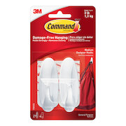 Command Oval Adhesive Hooks Medium