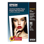 Epson A4 Archival Matte Paper 50 Sheets 192gsm White