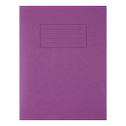 Silvine Exercise Book Ruled and Margin 80 Pages 75gsm 229x178mm Purple