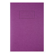 Silvine Exercise Book Ruled and Margin 80 Pages 75gsm A4 Purple