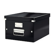 Leitz Click & Store Collapsible Storage Box Medium For A4 Black