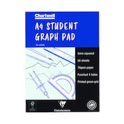 Clairefontaine Chartwell 5mm Quadrille Student Graph Pad A4 J6Q4B