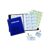 Durable Visitors Book with 100 Badge Inserts 1463/00