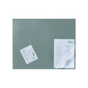 Durable Desk Mat with Transparent Overlay 650 x 520mm Grey 720310