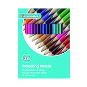 Classmaster Colouring Pencils Assorted (36 Pack) CPW36