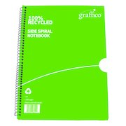 Graffico Recycled Wirebound Notebook 100 Pages A4 (10 Pack) 9100035