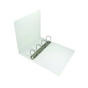 Esselte 60mm 4 D-Ring Presentation Binder A4 White 49706