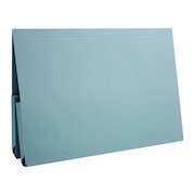 Exacompta Guildhall Legal Double Pocket Wallet Foolscap Blue (25 Pack) 214-BLU