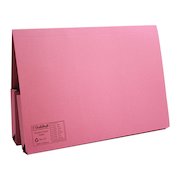 Exacompta Guildhall Legal Double Pocket Wallet Foolscap Pink (25 Pack) 214-PNK