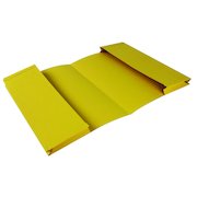 Exacompta Guildhall Legal Double Pocket Wallet Foolscap Yellow (25 Pack) 214-YLW