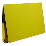 Exacompta Guildhall Brief Size Pocket Wallet 14x10in Yellow (50 Pack) PW3-YLW