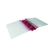 Guildhall GLX Ergogrip Ring Binder Frosted A4 Raspberry (2 Pack) 4545