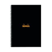 Rhodia Business Book A4 Wirebound Hardback 160 Pages Black (3 Pack) 119232C