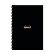 Rhodia Meeting Book A4 Wirebound Hardback Black 160 Pages (3 Pack) 119238C