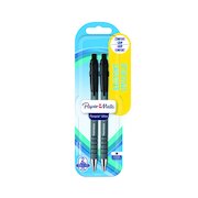Papermate Flexgrip Retractable Ballpoint Pen Medium Tip Blister Black (24 Pack) S0181222