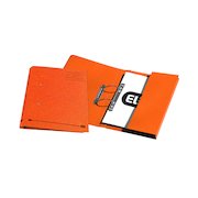 Elba Stratford Spring Pocket File 320gsm Foolscap Orange (25 Pack) 100090148
