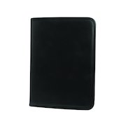 Monolith Leather Look Zipped Ring Binder A4 Black 2926