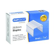 Rapesco 26/6mm Staples (5000 Pack) S11662Z3
