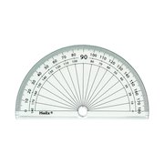 Helix 10cm 180 Degree Protractor Clear