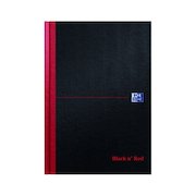 Black n' Red Ruled Casebound Hardback Notebook 192 Pages B5 (5 Pack) 400082917