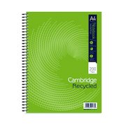 Cambridge Recycled Ruled Wirebound Notebook 200 Pages A4+ (3 Pack) 100080423