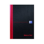 Black n' Red A5 Casebound Hardback Single Cash Book (5 Pack) 100080414