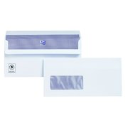 Plus Fabric DL Envelopes Window Wallet Self Seal 120gsm White (500 Pack) C22570