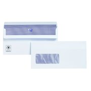 Plus Fabric DL Envelopes Window Wallet Self Seal 120gsm White (500 Pack) C22570