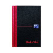 Black n' Red Casebound Hardback Notebook 192 Pages A6 (5 Pack) 100080429