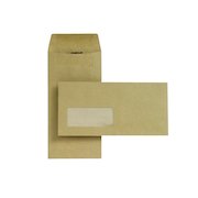 New Guardian DL Envelopes Window Pocket Self Seal 80gsm Manilla (1000 Pack) D25311