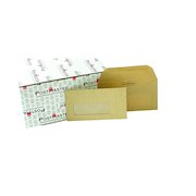 Postmaster DL Envelope 114x235mm Window Gummed 80gsm Manilla 500 Pack) D29152