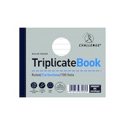 Challenge Ruled Carbonless Triplicate Book 100 Sets 105x130mm (5 Pack) 100080471