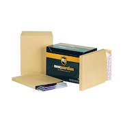 New Guardian Envelope Gusset Peel and Seal 381x254x25mm 130gsm Manilla (100 Pack) M27466