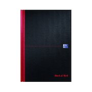 Black n' Red A4 Casebound Hardback Single Cash Book 192 Pages (5 Pack) 100080537