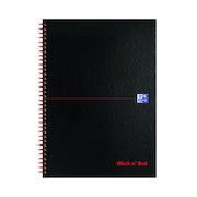 Black n' Red A-Z Wirebound Hardback Notebook A4 (5 Pack) 100080232