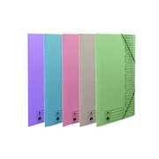 Concord Elasticated 9-Part File Foolscap Assorted (10 Pack) 19099