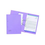 Exacompta Guildhall Transfer Spiral Pocket File 315gsm Foolscap Mauve (25 Pack) 349-MVEZ