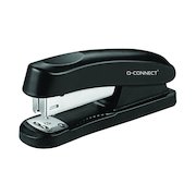 Q-Connect Half Strip Plastic Stapler Black KF01056
