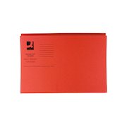 Q-Connect Square Cut Folder Mediumweight 250gsm Foolscap Orange (100 Pack) KF01188
