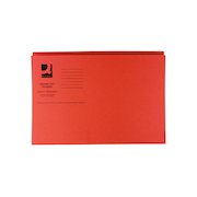 Q-Connect Square Cut Folder Mediumweight 250gsm Foolscap Orange (100 Pack) KF01188
