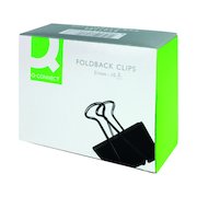 Q-Connect Foldback Clip 51mm Black (10 Pack) KF01286
