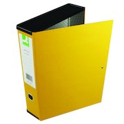 Q-Connect 75mm Box File Foolscap Yellow (5 Pack) 31819KIN0